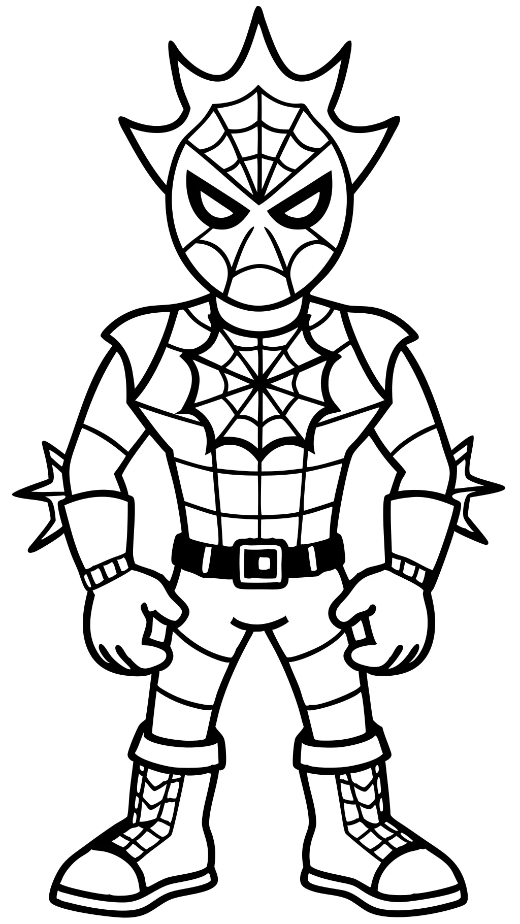 spider punk coloring pages